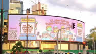 吉隆坡Jalan Imbi的KL City Centre弧形电子屏广告